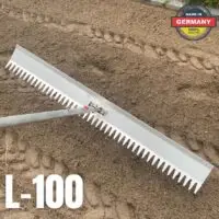 Risisani Prémiové krajinářské, srovnávací a uhlazovací hrábě L - 100 cm bez adaptéru a násady